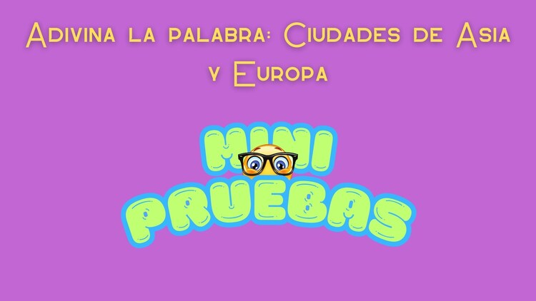 Encuentra la palabra: ciudades Asia y Europa