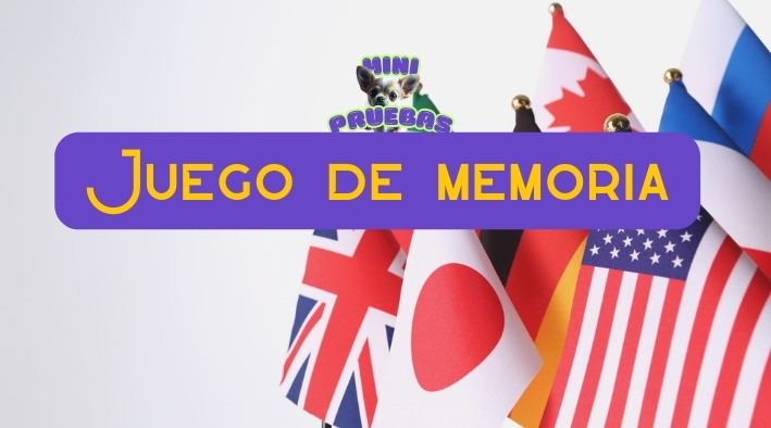 Juego de memoria: Encuentra las banderas